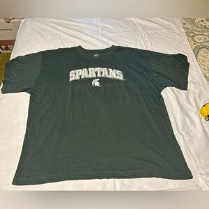 Green Michigan State Spartans T-shirt. Size 3X.
